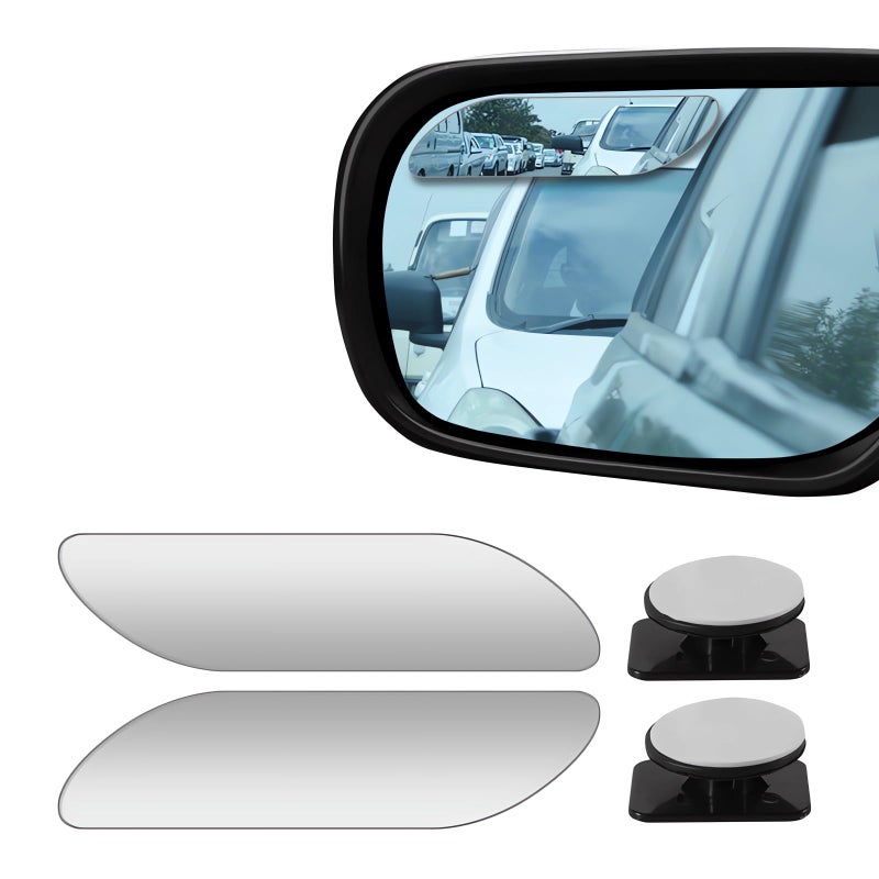 MARLBSTON 2 pcs Blind Spot Mirrors  HD Glass Convex 360 Wide Angle Side Rear View Mirror with ABS Housing for Cars SUV and Trucks - Image 1
